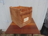 Vintage Wood Box With Handles