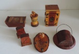 Nice Lot Of Vintage NC & PA Tourist Woodenware