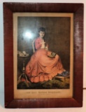 Rare Early Currier & Ives Print Entitled 