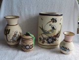 Four Pieces of Decorated Mexican Pottery
