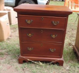 Craftique Three-Drawer Night Stand