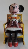 Rare Line Mar Walt Disney Productions Minnie Mouse Windup Tin Toy