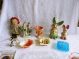 Miscellaneous Collectible Glassware, Porcelain and Paper Mache Lot