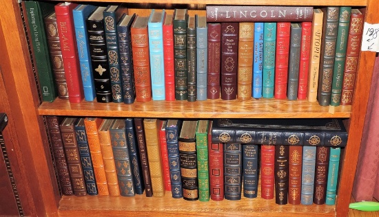 Lot Of 49 Leather Easton Press Limited Edition Books