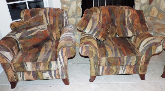 Pair Of Broyhill Club Chairs