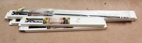 (4) New Drapery Rods By Artdecor