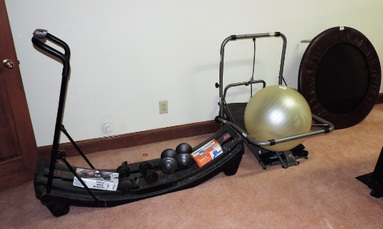 Lot Of Exercise Equipment