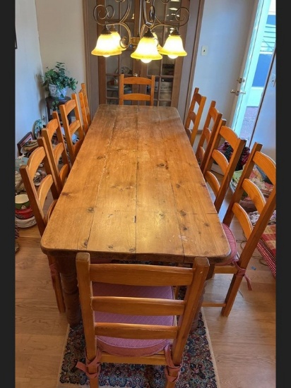 Dining Table and 10 Chairs