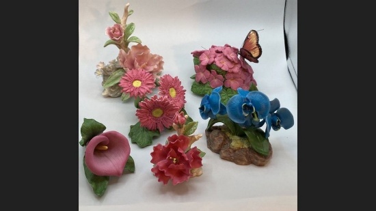 Lot of Six Lenox Florals