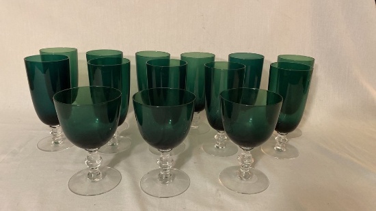 Lot of Green Glassware