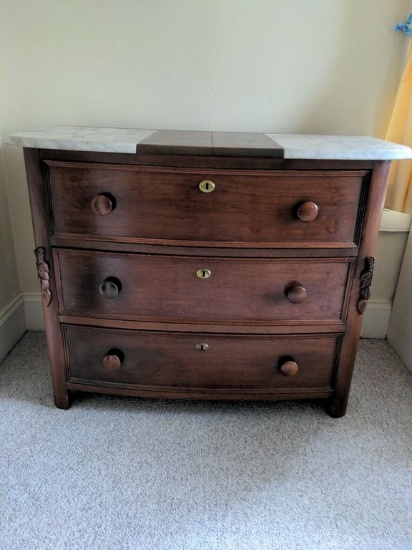 Three Drawer Mahogany Chest