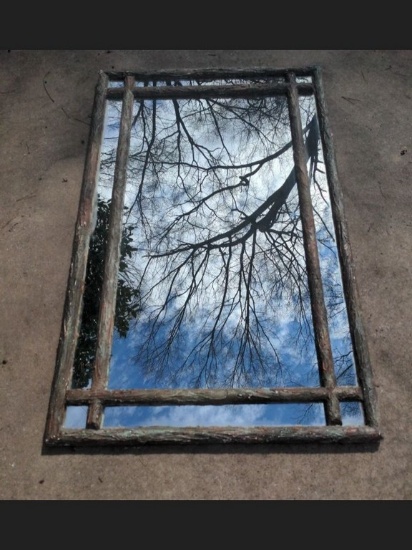 Large Rustic Mirror