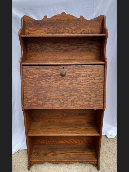 Drop Front Antique Oak Secretary