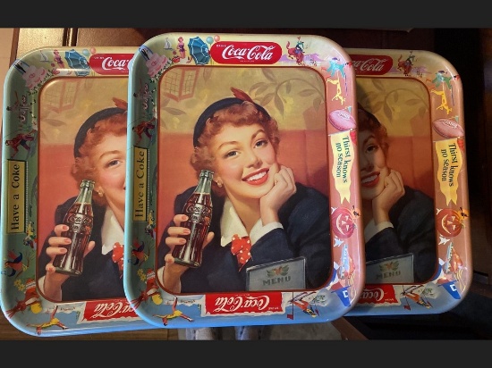 Vintage Coca Cola Trays