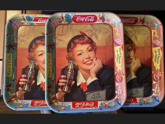 Vintage Coca Cola Trays