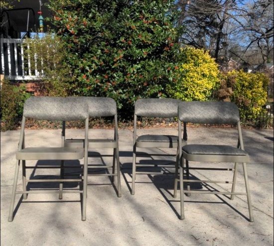 Four Folding Chairs