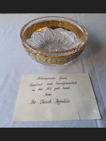 Bohemian Glass Bowl