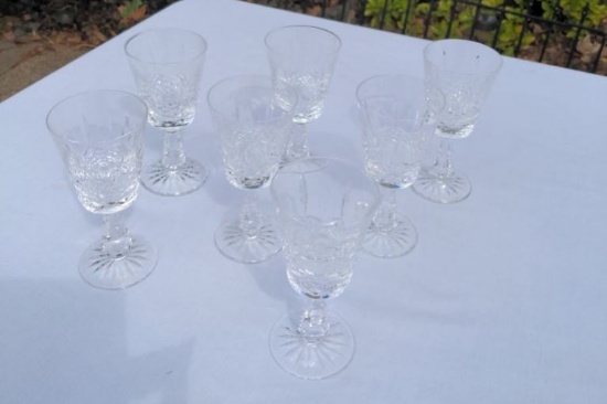 Lot of Waterford Claret Glasses