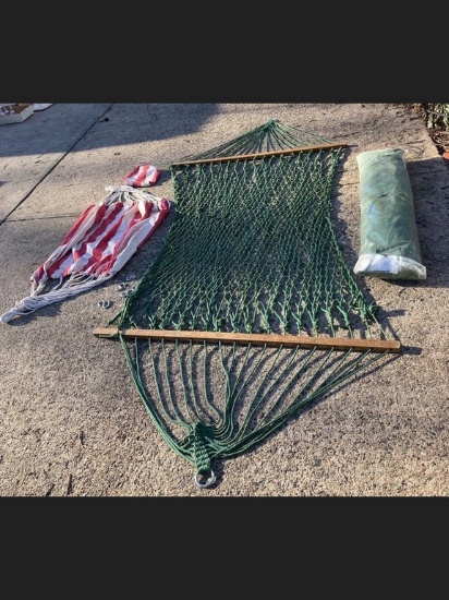 Two Hammocks and Stand