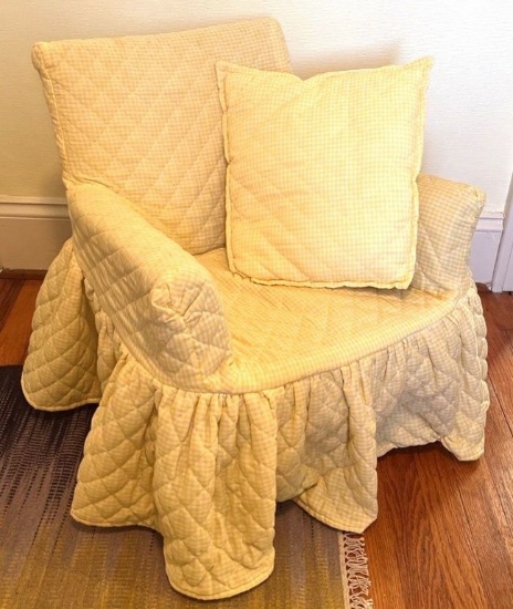 Vintage Child's Rocking Armchair with Cover