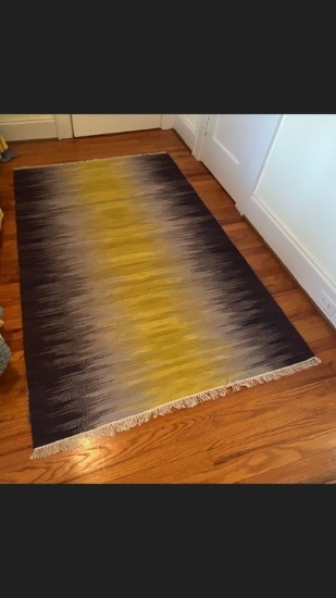 Blue and Yellow Area Rug