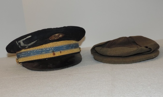 WW 2 Flight Ace Officers Hat & Crush Cap