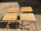 Wood TV Tray Table Lot