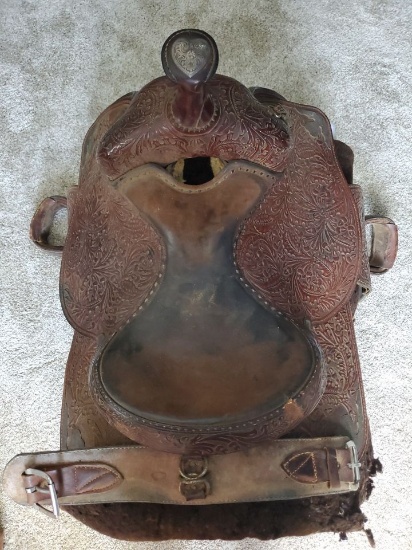 Saddle with Saddle Pad and Cover