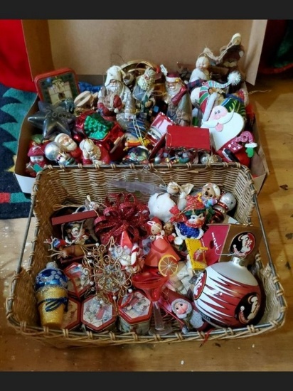 Massive Collection of Christmas Ornaments