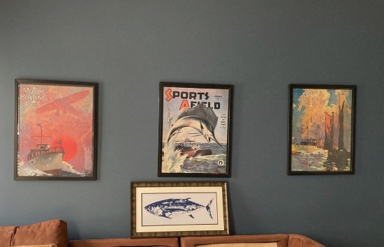 Vintage Motor Boating Magazine Covers