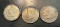 (3) Kennedy Silver Half Dollars