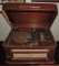 Antique Spartan Radio Phonograph Player in Table Top Cabinet