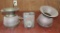 Brass and Metal Spittoon and Antique Metal Phone Box