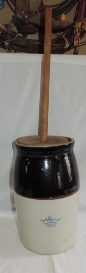 Stoneware Churn 15in Tall