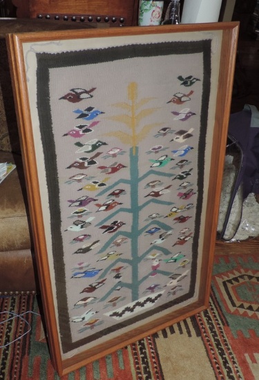 Vintage Navejo Hand-Woven Navajo Rug from Page, Arizona 1988