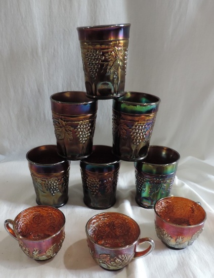 Antique Carnival Glass Lot