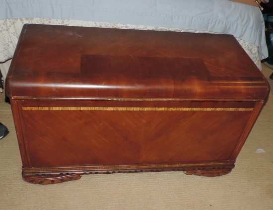 Antique Waterfall Cedar Chest