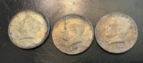 (3) Kennedy Silver Half Dollars