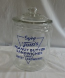 Tom's Peanut Butter Sandwich Jar with Lid