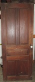 Antique Oak Paneled Door