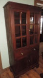 Antique Walnut Flat Wall Cupboard