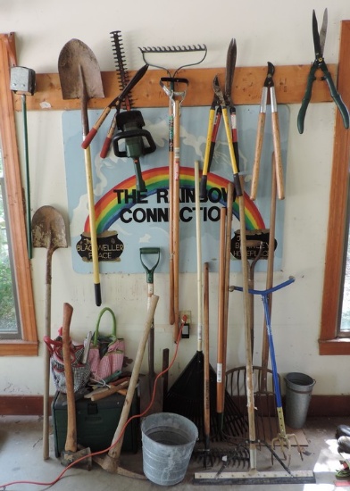 Large Lot Of Yard Tools