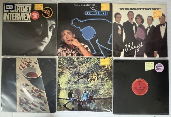 Lot of Six Paul McCartney and Wings Albums