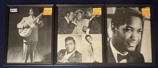 Framed Pictures of Rock and Soul Artists