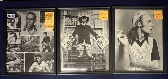 Framed Pictures of Rock and Soul Artists