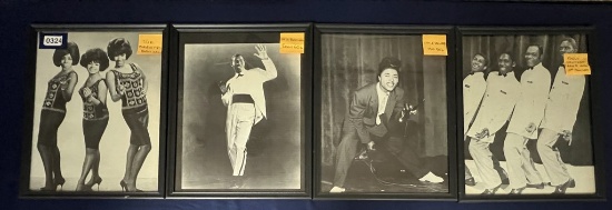 Framed Pictures of Rock and Soul Artists