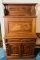 Antique Victorian Walnut Drop Front Secretary/Desk