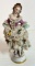 Lacey Dresden Figurine Marked with Blue Crown