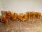 Lot of Marigold Carnival Glass