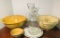 Lot of Yellow Ware and Bottles